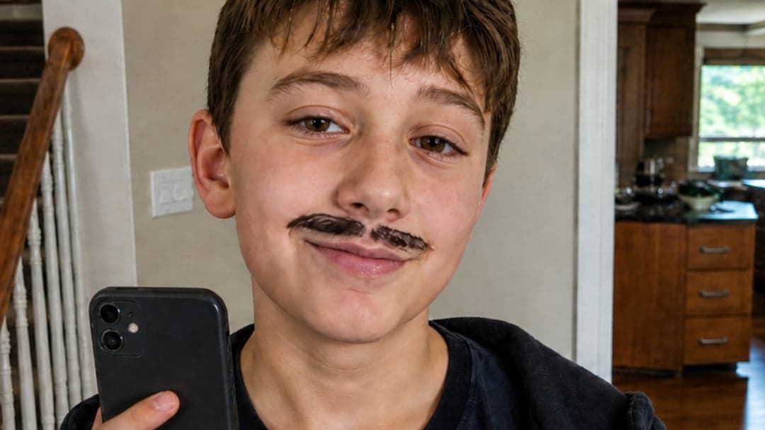 ¡Pibes británicos con bigotes falsos para saltear el verificador de edad!