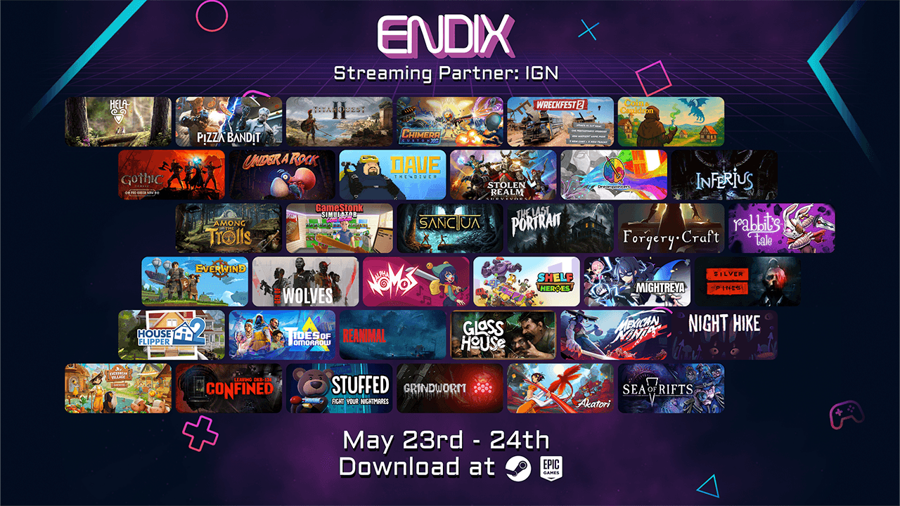 ¡Llegó ENDIX! La expo gamer digital y gratuita que explotó Steam y Epic Games Store